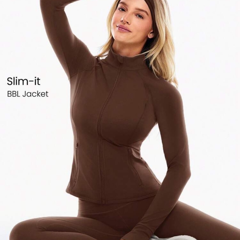 Brown Slim-it BBL Jacket & leggings set
